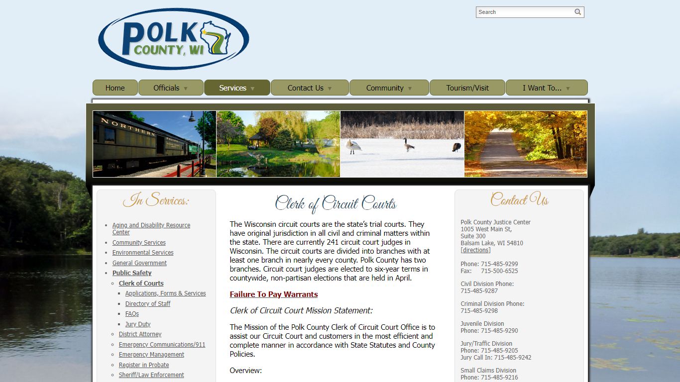 Clerk of Courts - Polk County, Wisconsin